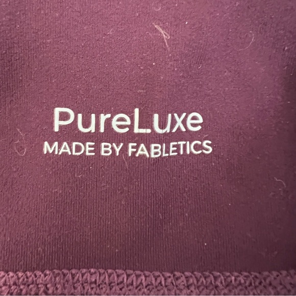 Fabletics Pure Luxe purple athletic legging pants size small S B47 - Picture 2 of 5